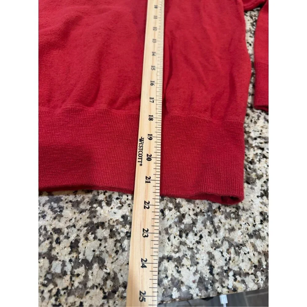 Madewell red mock neck pullover sweater size medium - Picture 7 of 7